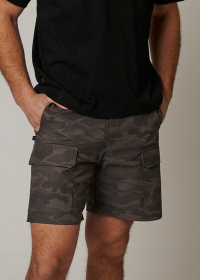 RIPSTOP CARGO CAMO SHORTS
