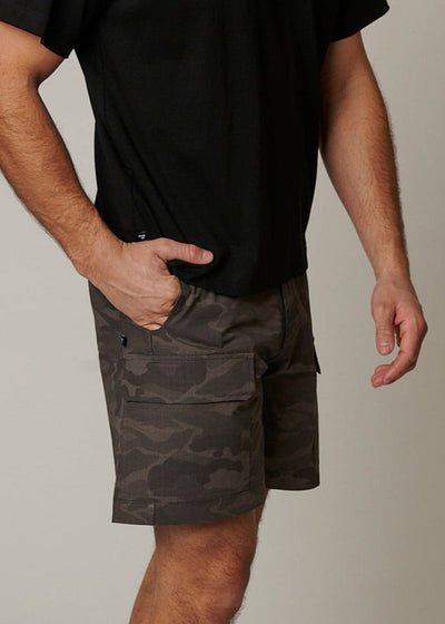 RIPSTOP CARGO CAMO SHORTS