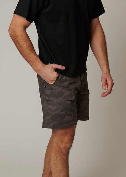 RIPSTOP CARGO CAMO SHORTS