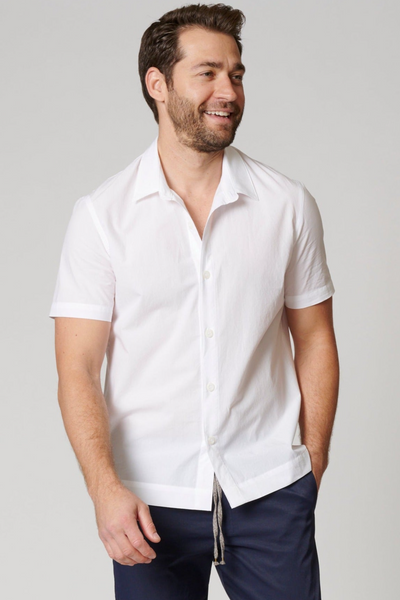 SHORT SLEEVE COTTON BUTTON UP