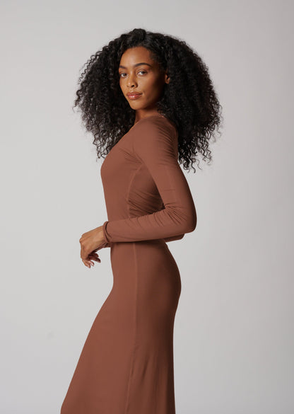 BAL HARBOR LONG SLEEVE RIB DRESS