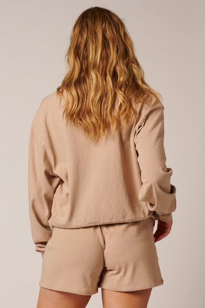 WOMENS COTTON LOUNGE CREW