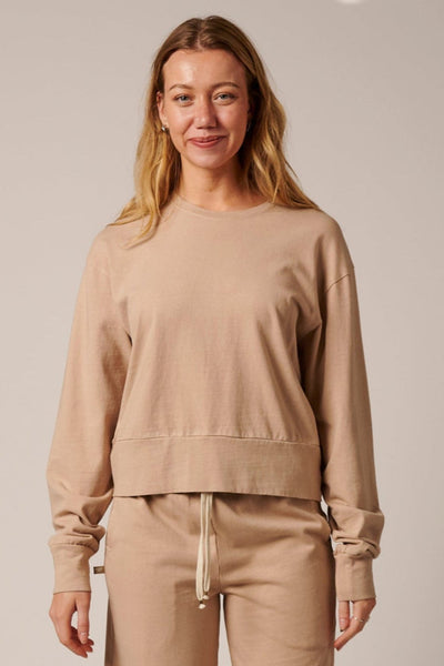 WOMENS COTTON LOUNGE CREW