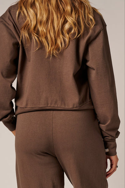 WOMENS COTTON LOUNGE CREW