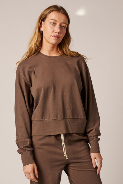 WOMENS COTTON LOUNGE CREW