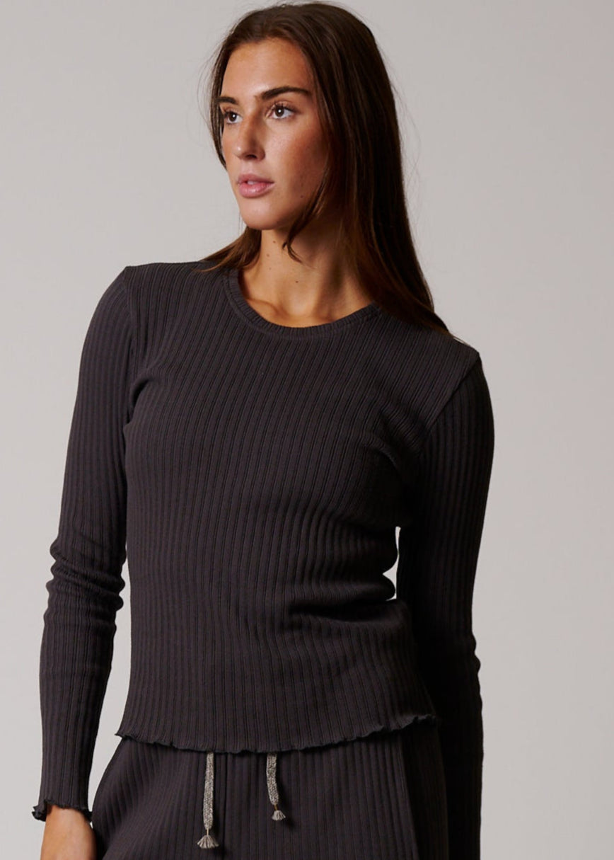COTTON RIB LONG SLEEVE