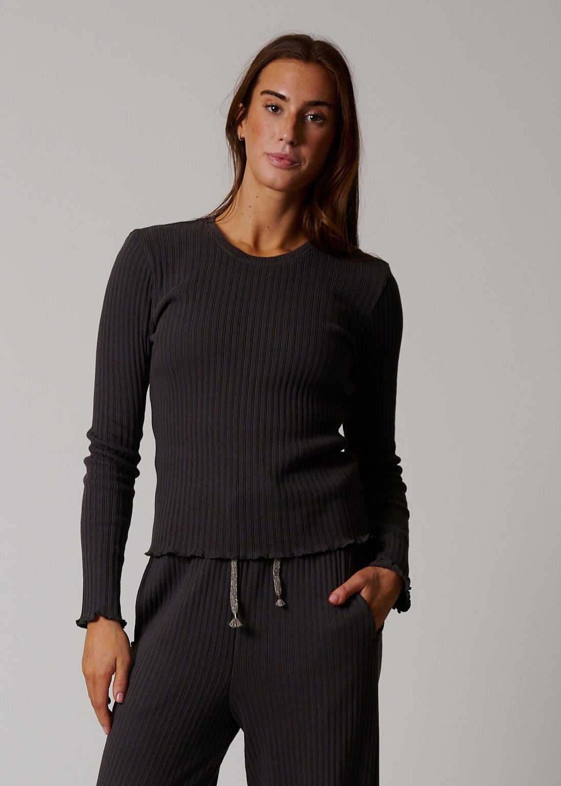 COTTON RIB LONG SLEEVE