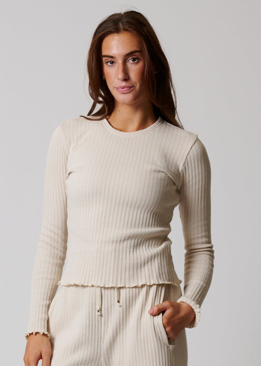 COTTON RIB LONG SLEEVE