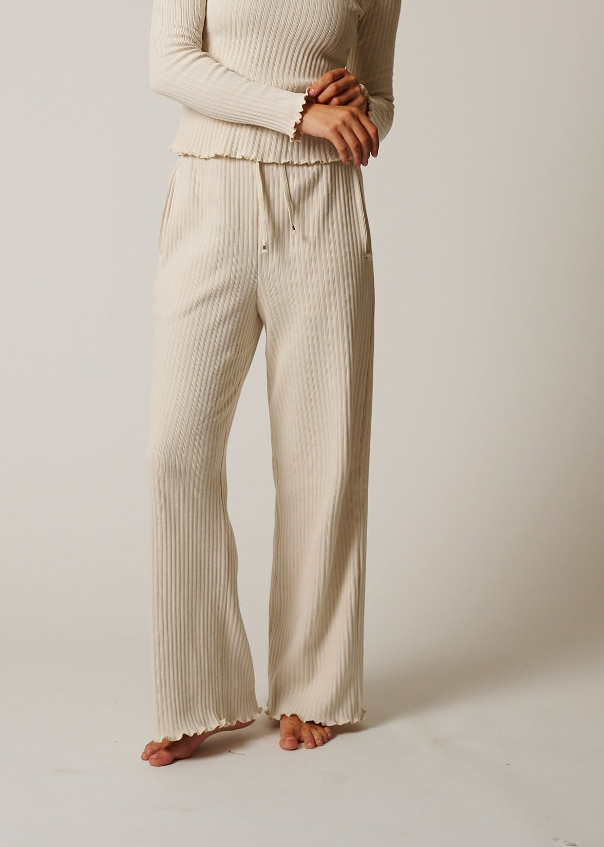 COTTON RIB PANT