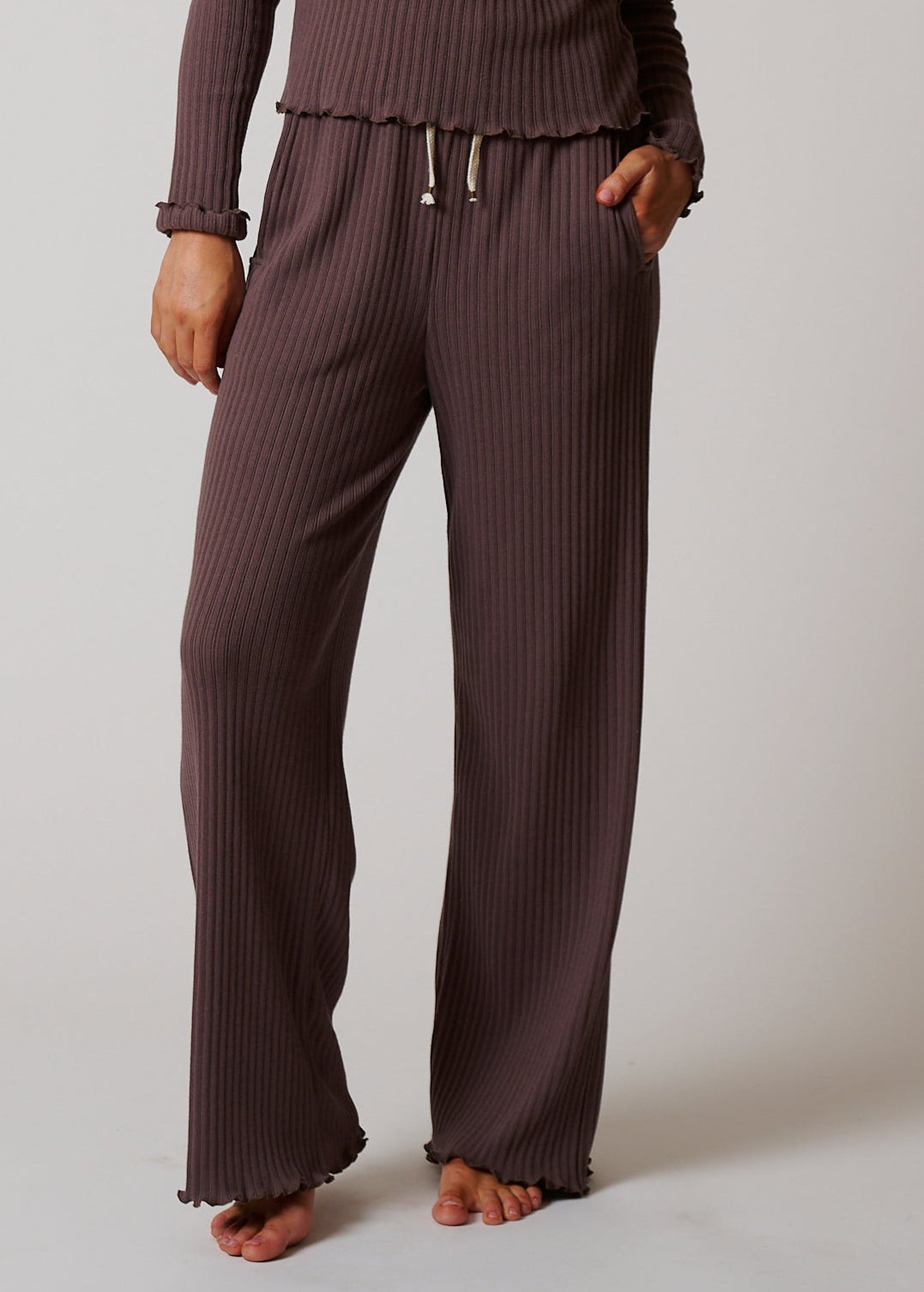 COTTON RIB PANT