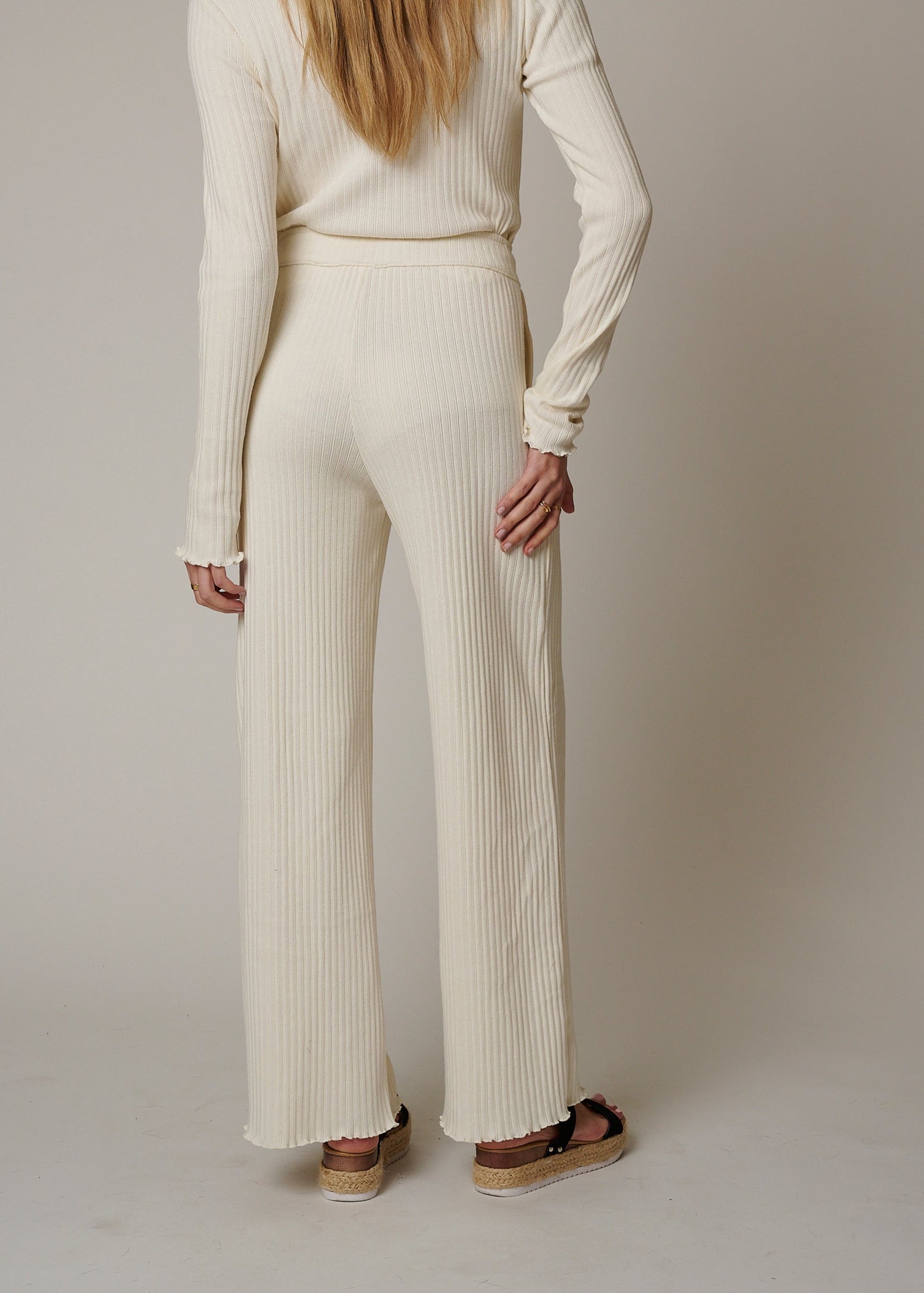 COTTON RIB PANT