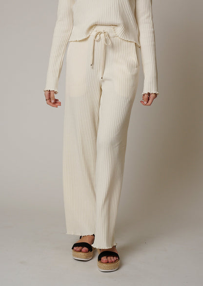 COTTON RIB PANT