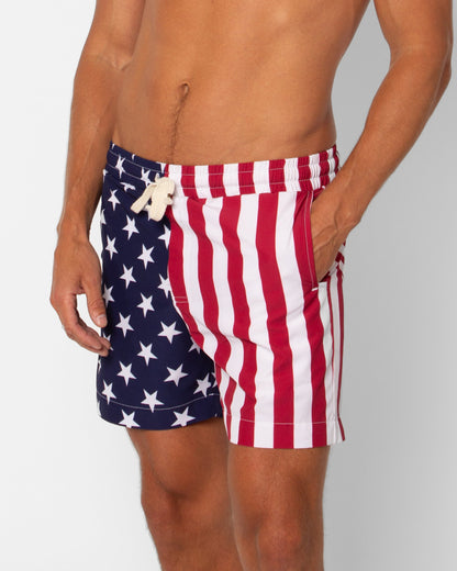 STARS + STRIPES SWIM TRUNK