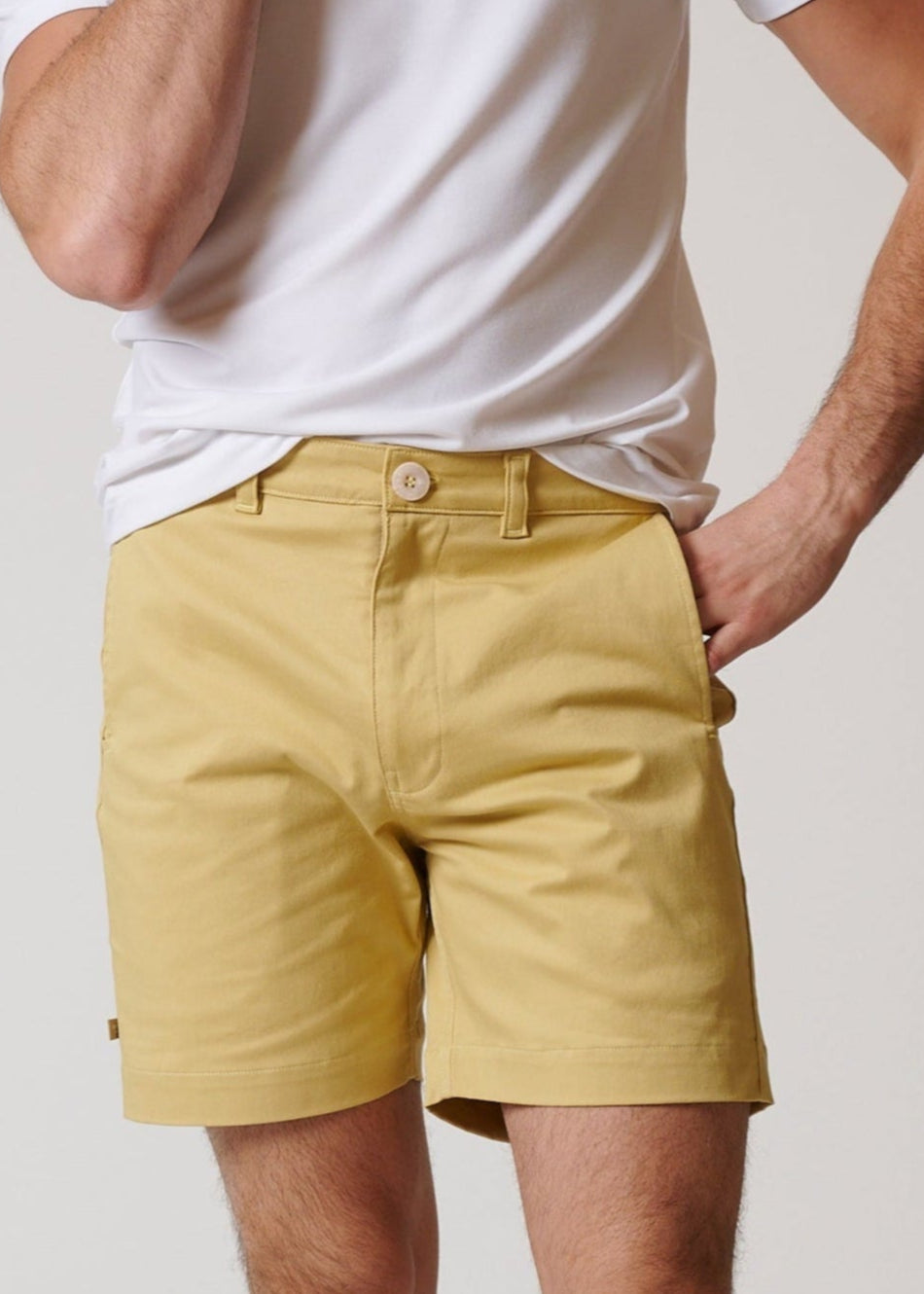 STRETCH COTTON CHINO SHORTS