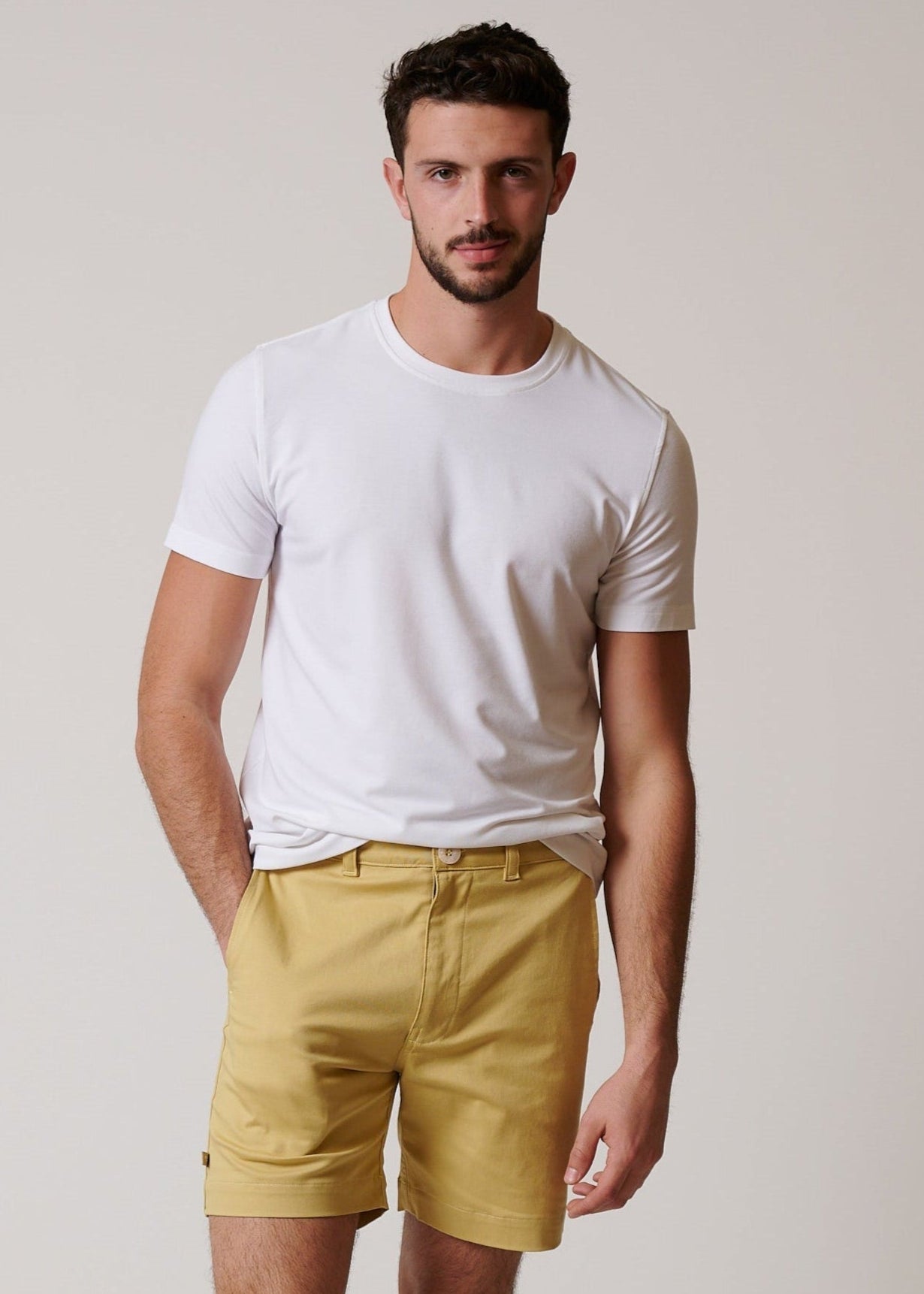 STRETCH COTTON CHINO SHORTS