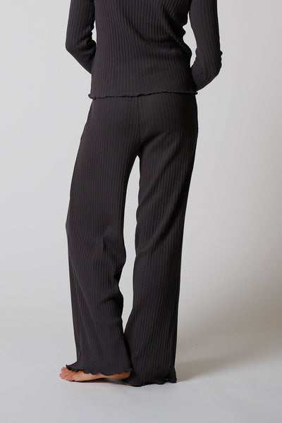COTTON RIB PALAZZO PANT