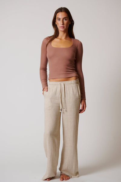 LONG SLEEVE RIB SHIRT