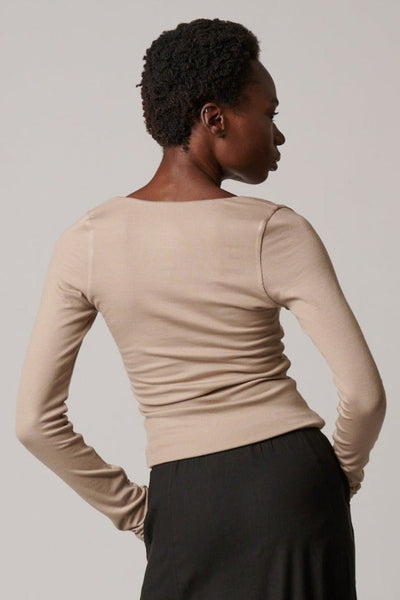 LONG SLEEVE RIB SHIRT