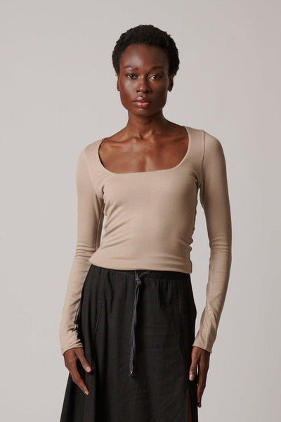 LONG SLEEVE RIB SHIRT