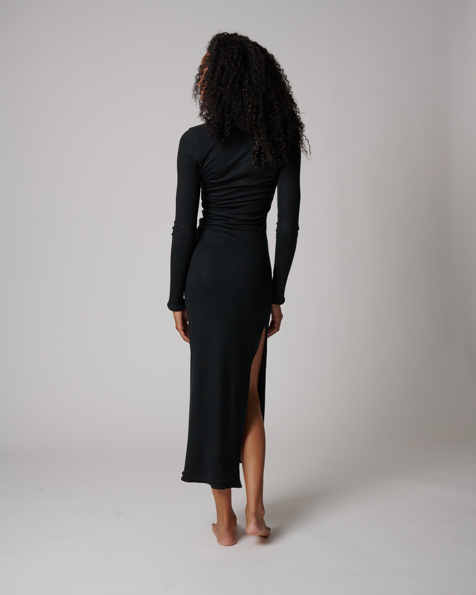 BAL HARBOR LONG SLEEVE RIB DRESS