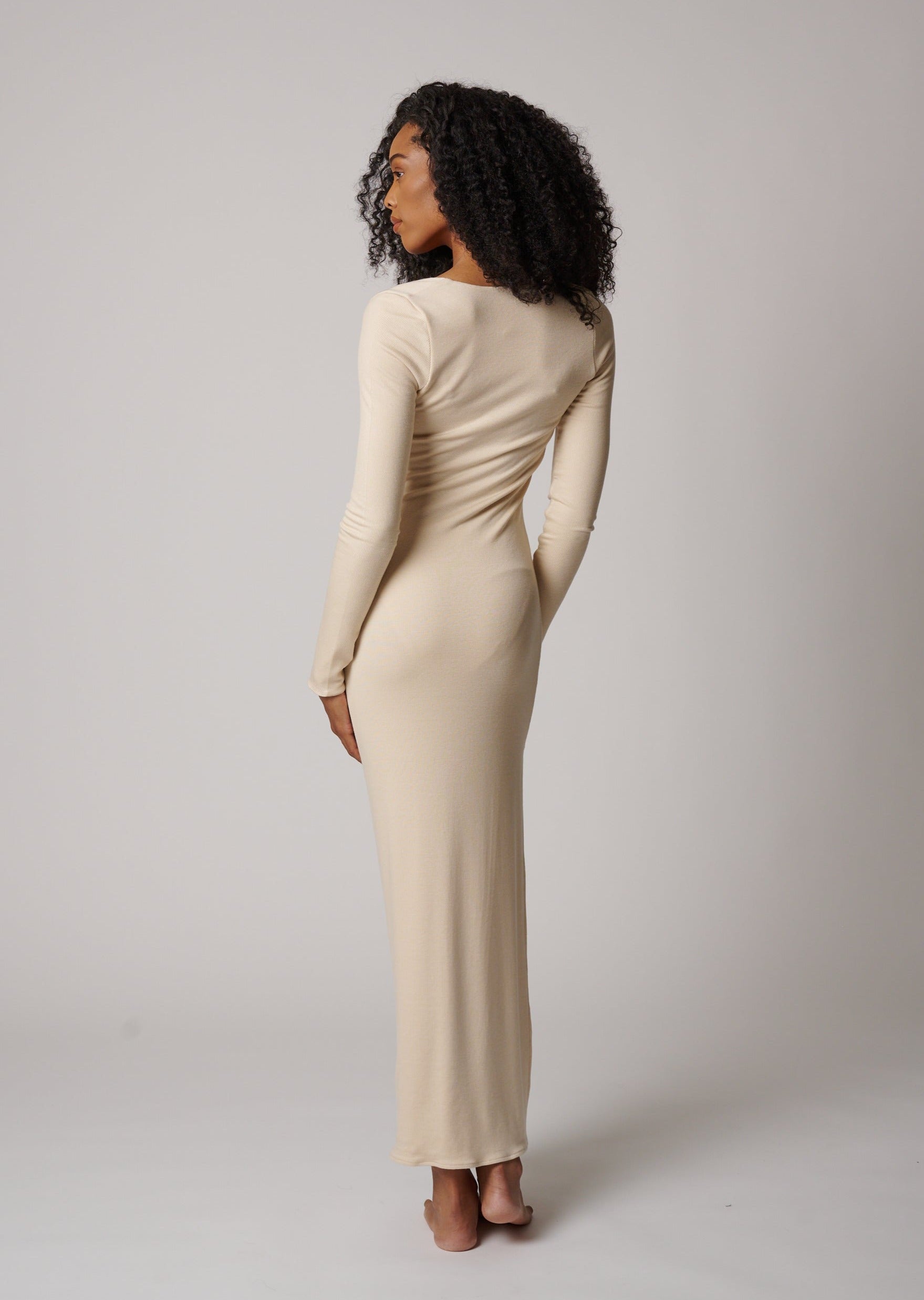 BAL HARBOR LONG SLEEVE RIB DRESS