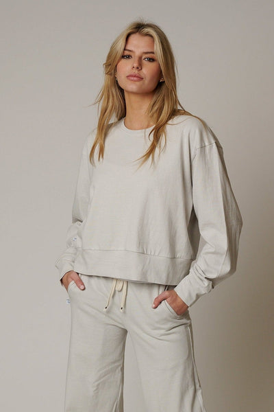 WOMENS COTTON LOUNGE CREW