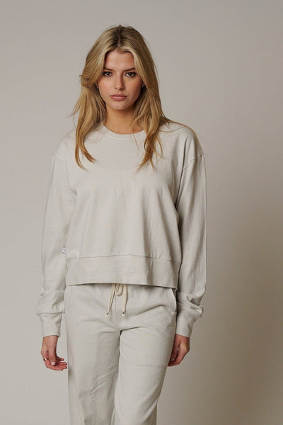 WOMENS COTTON LOUNGE CREW