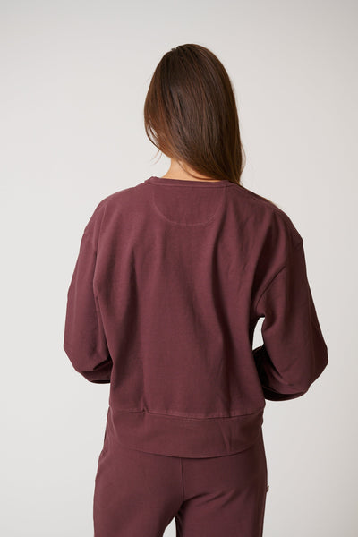 WOMENS COTTON LOUNGE CREW