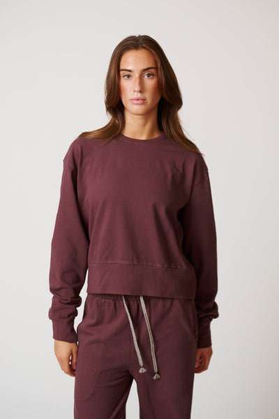 WOMENS COTTON LOUNGE CREW