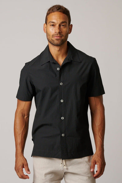 SHORT SLEEVE COTTON BUTTON UP