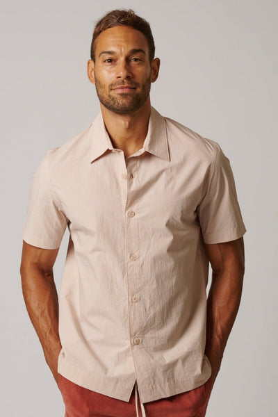 SHORT SLEEVE COTTON BUTTON UP