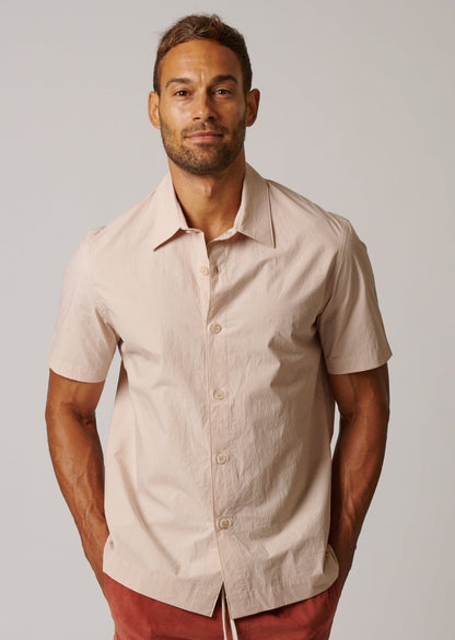 SHORT SLEEVE COTTON BUTTON UP