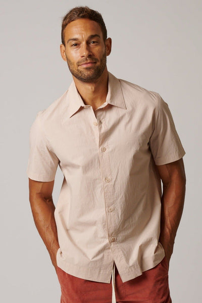SHORT SLEEVE COTTON BUTTON UP