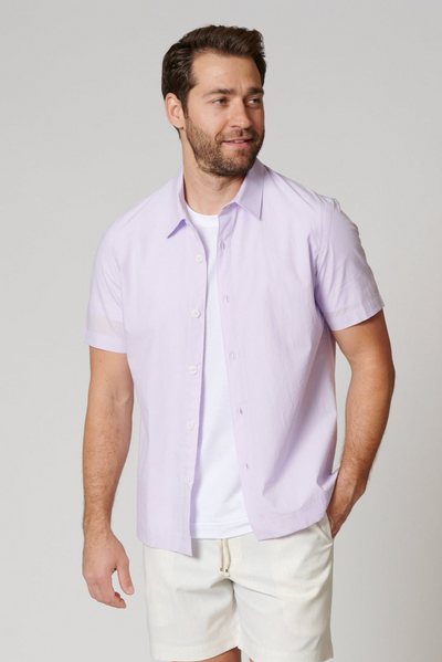 SHORT SLEEVE COTTON BUTTON UP