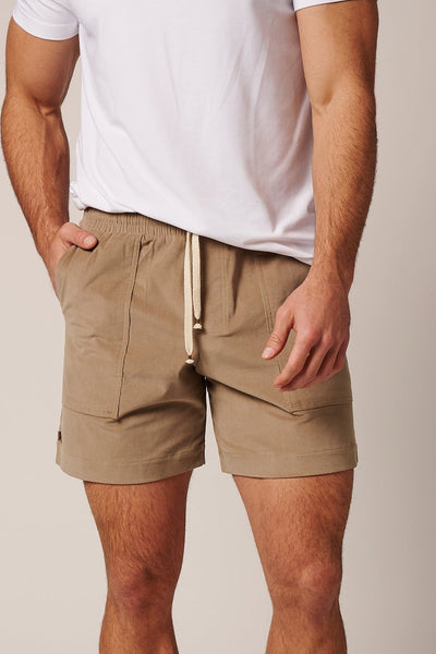 PATCH POCKET CORDUROY SHORT