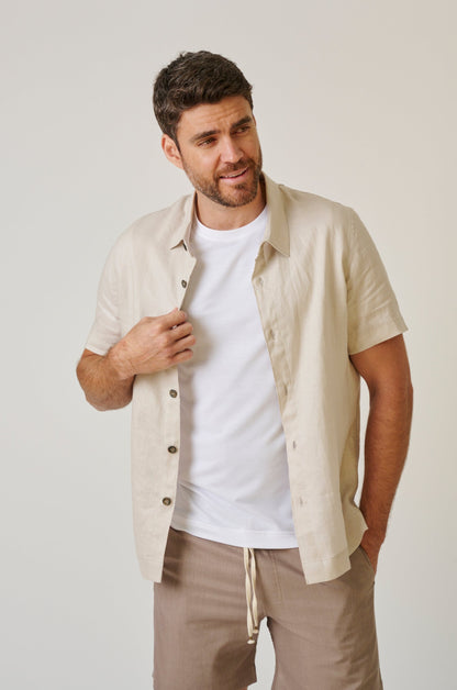 MOJAVE LINEN BUTTON UP