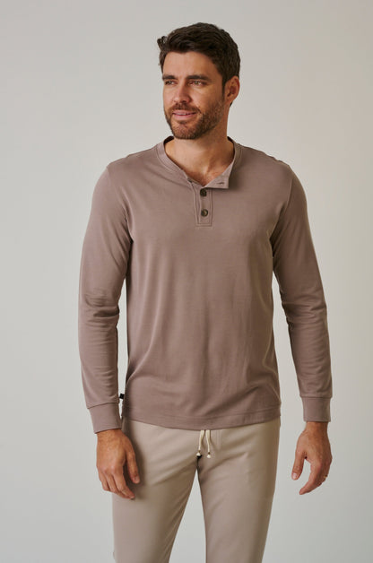 LONG SLEEVE HENLEY