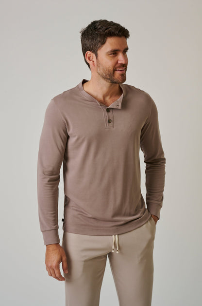 LONG SLEEVE HENLEY