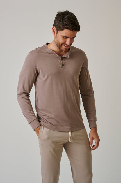 LONG SLEEVE HENLEY