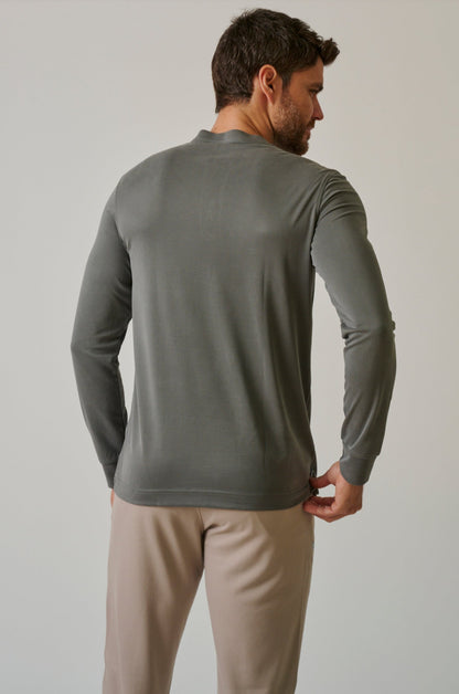 LONG SLEEVE HENLEY