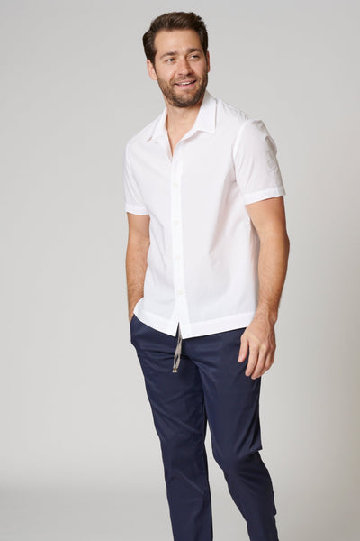 SHORT SLEEVE COTTON BUTTON UP